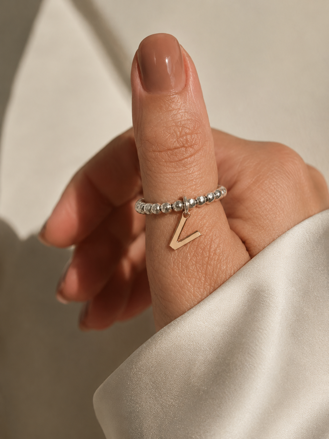 Anello con Lettera Personalizzabile